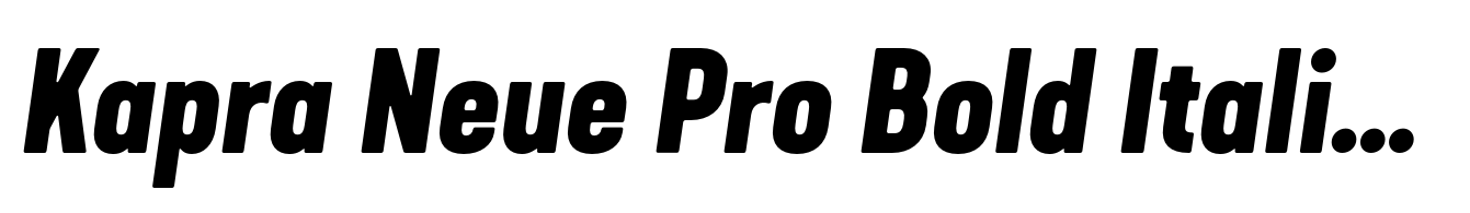 Kapra Neue Pro Bold Italic Rounded